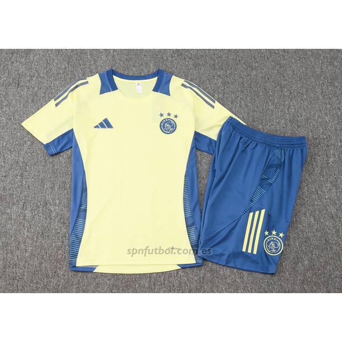 Chandal del Ajax Manga Corta 2024-2025 Amarillo - Pantalon Corto